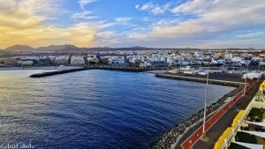 Puerto del Rosario - Kreuzfahrthafen - Stadtblick