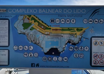 Funchal - Badekomplex Lido - Übersichtsplan