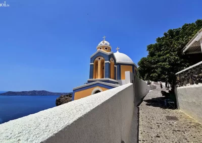 Kirche Agios Stylianos am Kraterrand