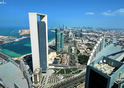 Abu Dhabi - Etihad Towers - Observation Deck at 300 - Stadtblick