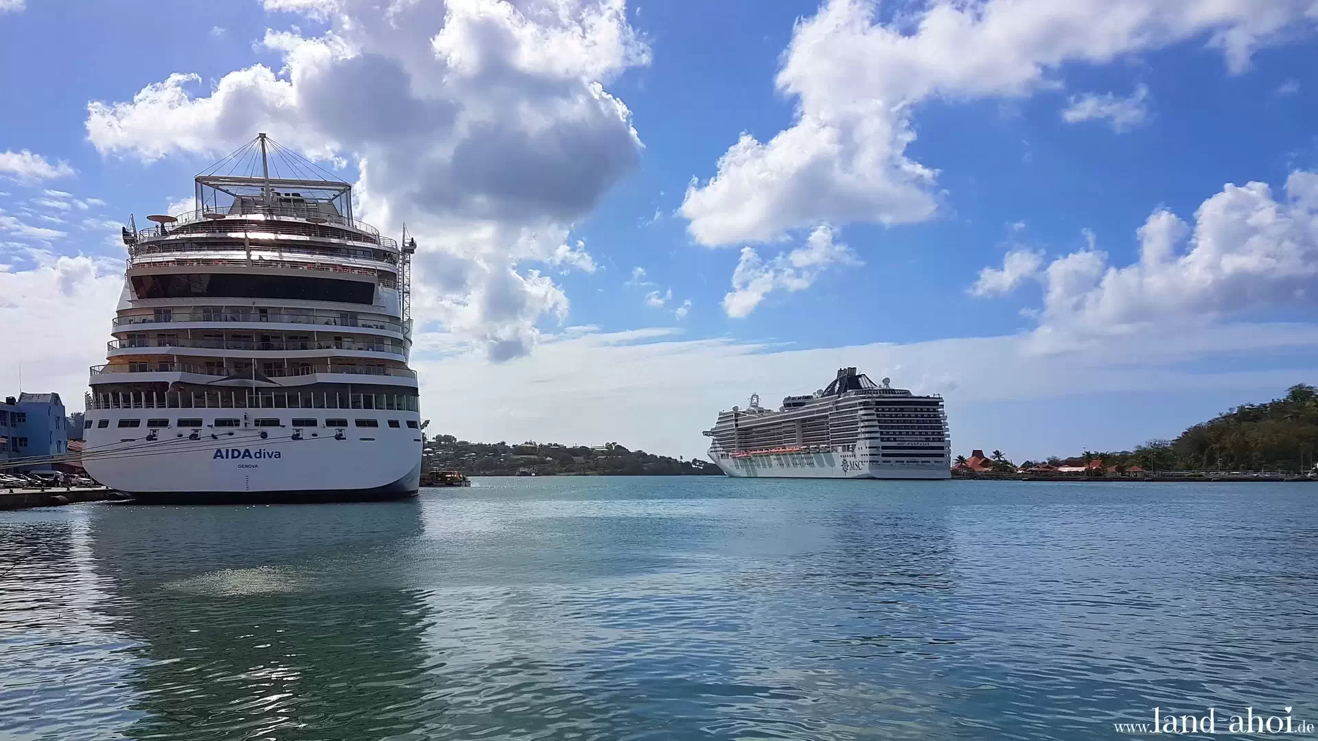 St Lucia - Castries - Kreuzfahrthafen - Liegeplatz